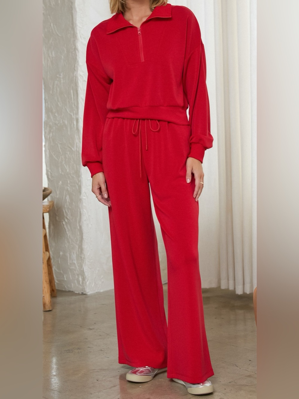 NWT Skies are Blue Red Loungewear Set